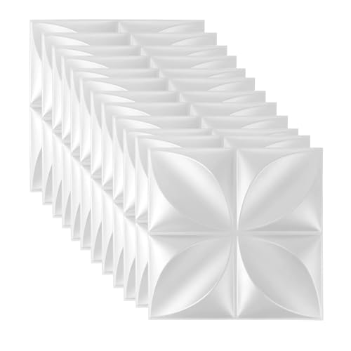 Paneles de pared 3D 3D, paneles de PVC en forma de flor...