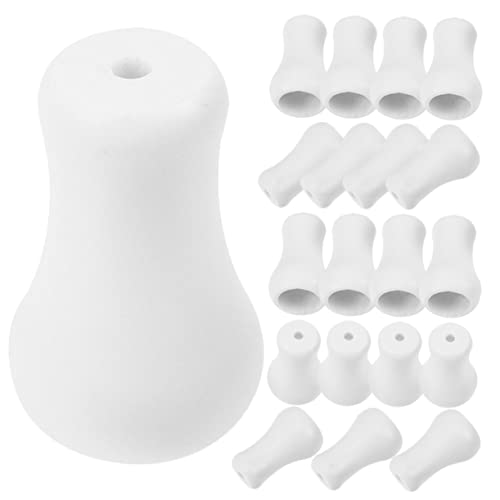 ABOOFAN 20pezzi Pomelli Tiracorda per Tende Bianchi Accessori per Persiane e Tende Ricambi Leggeri in Plastica per Facile Installazione e Uso Versatile