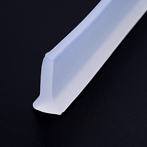 Seuil de douche flexible gris et transparent 5 mètres
