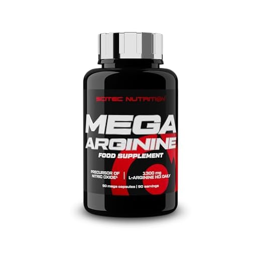 Scitec Nutrition Mega Arginine | Aminosäure | 1075 mg L-Arginin pro Megakapsel | Für Frauen und Männer, 90 Megakapseln