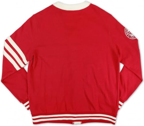 Big Boy Kappa Alpha/Α Psi Divine 9 S5 Light Weight Mens Cardigan [Crimson Red] - ID#40084-54-257-0-02