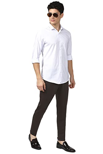 Image of Peter England Men's Carrot Fit Work Utility Pants