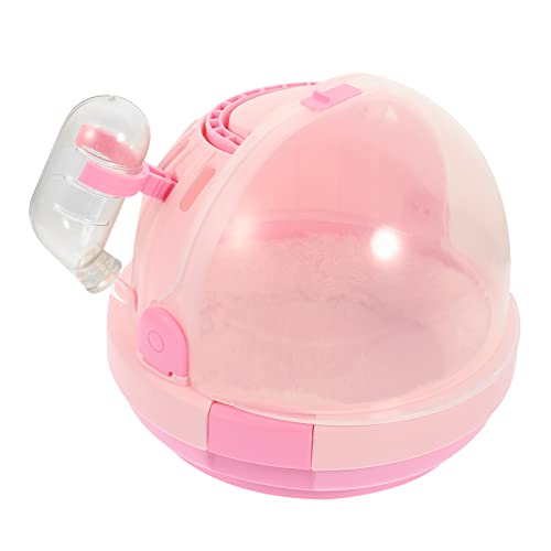 BELLIFFY Hamster Travel Box Portable Small Pet Carrier for Hamsters Lightweight Plastic Pet Container for Safe to Clean for Picnics and Outdoor Adventures