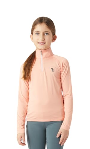 HORZE Lola Kids Long Sleeved Half Zip Tec Shirt3