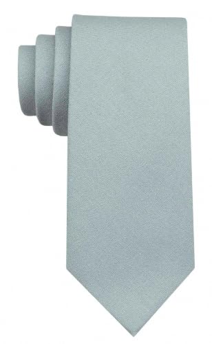 Image of Mens Solid Linen Ties - Slim Pattern Necktie for Men Wedding Groomsmen
