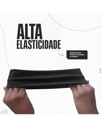 Faixa de Cabelo Esportiva Antiderrapante para Corrida, Academia e Treino – Tecido Respirável e Elást