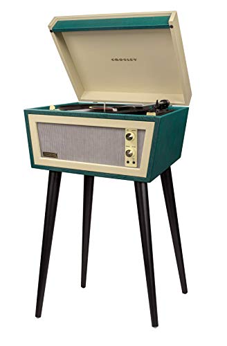 Crosley Sterling Turntable with Aux-in, Bluetooth and Removable Legs, Green & Cream - Les Beatles, Paul McCartney, John Lennon, RIngo Starr, George Harrison Crosley Sterling Turntable with Aux-in, Bluetooth and Removable Legs, Green & Cream – Image 3