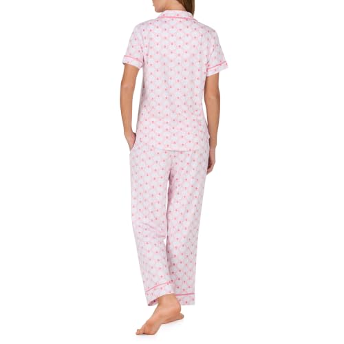 Image of kate spade new york Short Sleeve Cropped Pant PJ Set