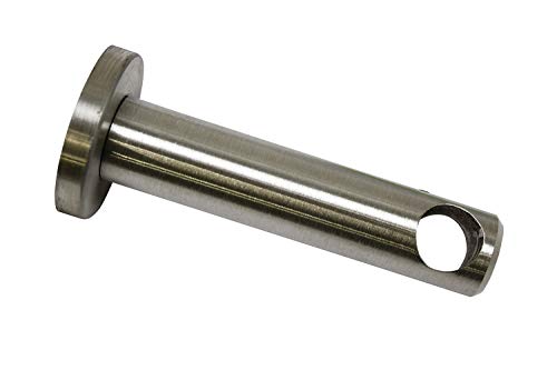 Gardinia Träger mit Metallmontageplatte für Gardinenstange, 1-läufig, Geschlossen, Serie New York, Ø 12 mm, Trägerlänge: 7,5 cm, Edelstahl