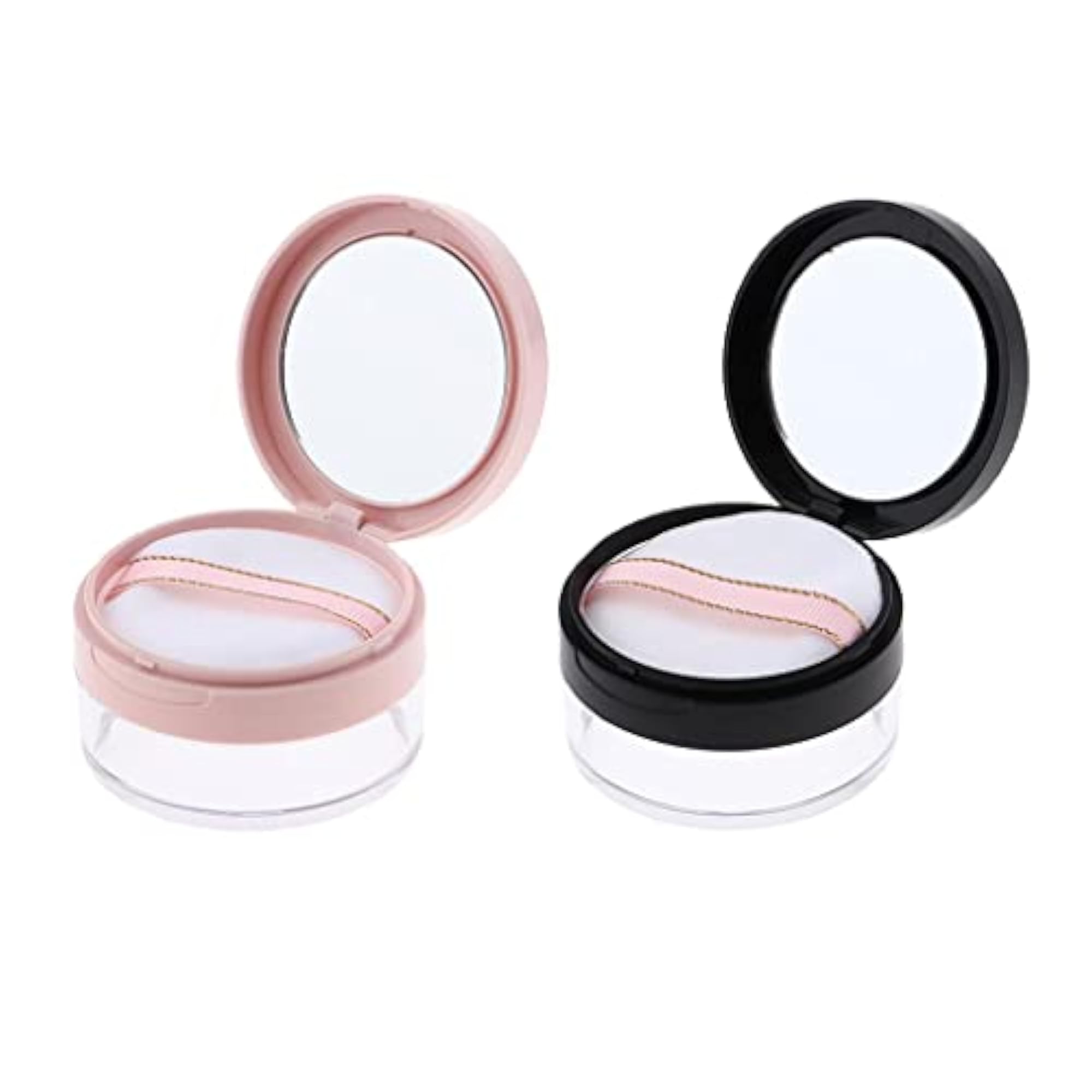2pcs Empty Loose Powder Case Storage Containers, 20g