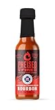 CHELSEA FIRE Wicked Hot Bourbon Hot Sauce – Sweet and Spicy Tropical Heat, Gourmet Hot Sauce with Fresh Bourbon Flavor – Perfect for Grilling, Marinades, and Dipping – 5 FL OZ Bottle