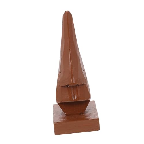 MAGICLULU Soporte Gafas de Madera Hecho Mano con Forma de Nariz Exhibidor de Gafas de Mesa y Accesorios Regalo Decorativo Único para Hogar y Oficina