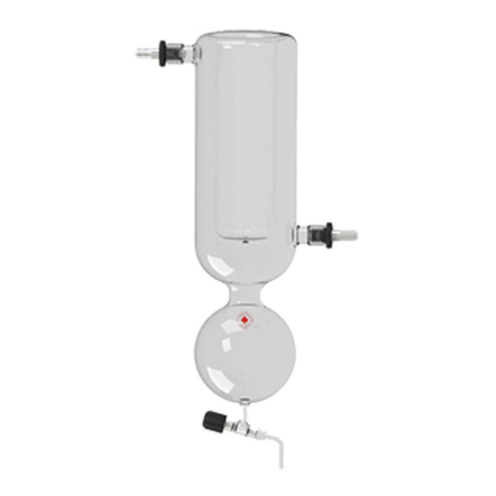 8756-144 ACE Glass Dry Ice Condenser Trap, Complete, Ace-Safe Connection, PTFE Valve Bottom