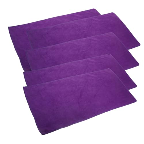 FUTUREORYY 5 Piezas Manta para Mascotas Lavable Cama para Cobayas y Animales Pequeños Alfombrilla Cama Suave y Reutilizable Colchón para Jaula Cómoda y Fácil de Limpiar Color Púrpura
