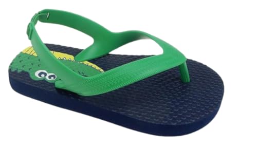 Toddler Boys' Green Alligator Beach Flip Flops
