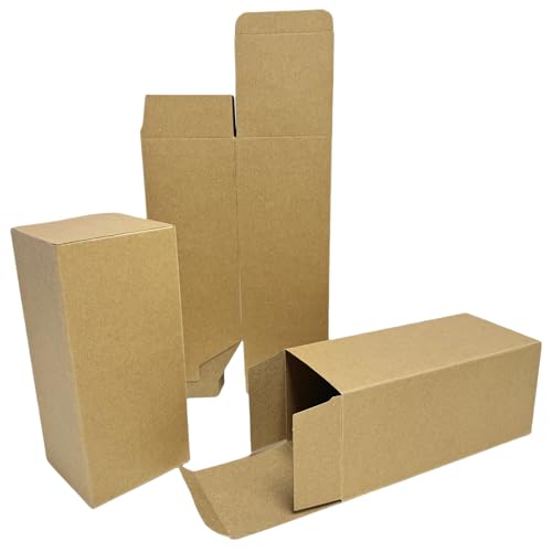 Festa Centro (7x7x16cm 50Pz; Scatoline Carta Kraft Marrone;Scatoline Carta Kraft