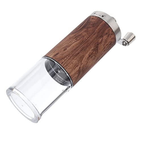 Cabilock Moulin à Café Manuel Grains De Café Réglable Broyeur Céramique Capacité Adaptée Voyage Camping Bois Imitation