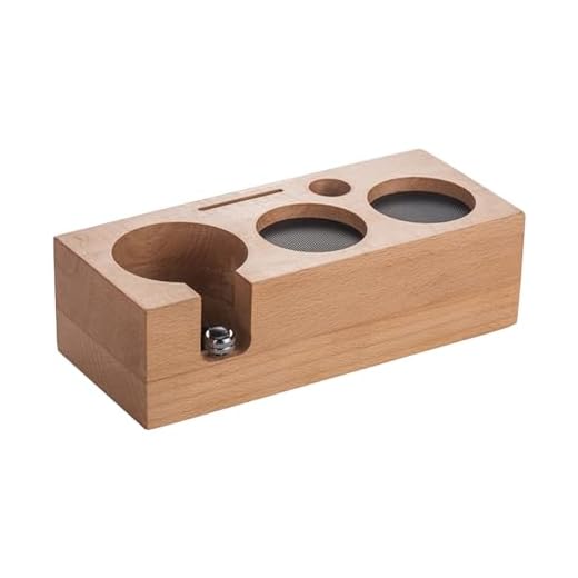 Estação de compactação de café expresso, suporte de compactação de café, Estação de adulteração de café expresso com altura ajustável, Placa de armazenamento de filtro portátil para adulteração