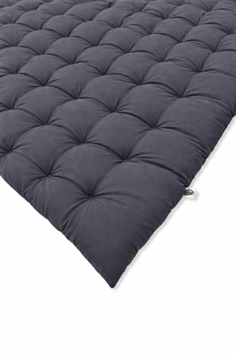 Image of ATOOTFUSION Soft Cotton Quilt | Foldable Light Weight Filled Single Firm Cotton Quilt Mattress| Gadda (Solid Coloured, 2 Sleeping Capacity, 5 x 6 ft or 72 x 60 Inches Queen) (Grey)