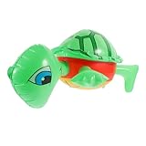 LABRIMP Aufblasbare PVC Wasserschildkröte Schwimmspielzeug Partydeko Strand Pool Gartenspielzeug Robust und Realistisch für Unvergessliche Fotos und Sommerliche Wasserspiele