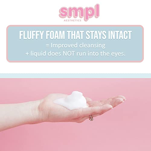 SMPL Aesthetics Eyelash Extension Cleanser – Lash Shampoo / Eyelid Cleanser for Extensions + Brush + Rinse Bottle + Free eBook – Sensitive / Paraben & Sulfate Free,... - Image 4