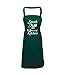 Edward Sinclair Personalizado Reina de Cocina (diseño 2) en/Cocina/Delantal, Verde Oscuro, Talla única