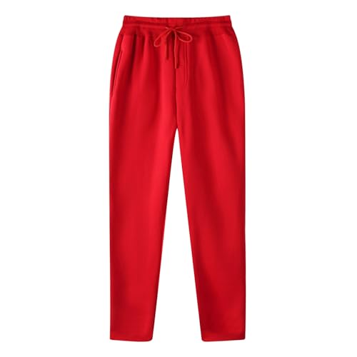 Track Yoga Running 0 para hombre, otoño y verano, pierna recta, pantalones lisos de pierna larga, moda para hombre, Y2K, D-979 Rojo, M