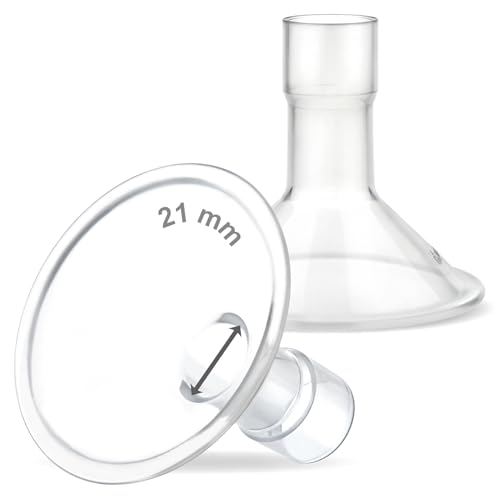 Image of Maymom MyFit 21mm Two-Piece Design Small Breastshields, Compatible with Medela Breast Pump; Ideal for HandsFree Bra; Not Original PersonalFit Flex Breast Shield,Not Original Freestyle Pump Parts, 2pcs