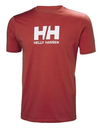 Helly Hansen Hombres Camiseta con logo HH, Rojo Alerta, S