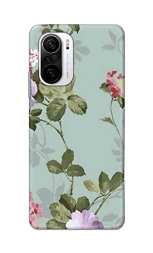 Image of Printed Hard Back Cover Case for Mi 11x 5G | Mi 11x Pro 5G Back Cover (Floral Painting) -1302