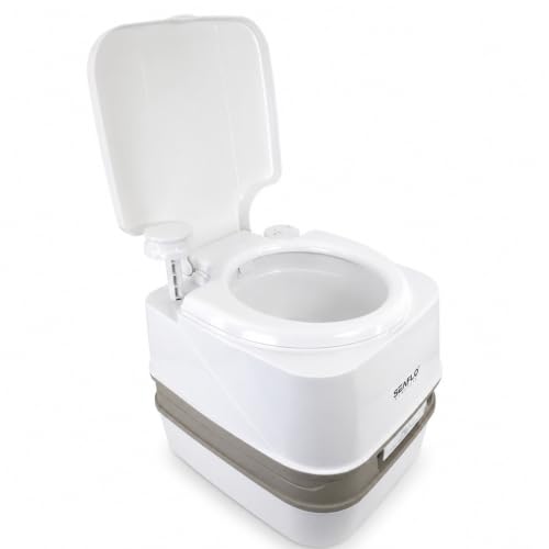 Seaflo tragbare Toilette f&uuml;r Wohnmobil, Boot und Camping, ca. 14,5 l Premium