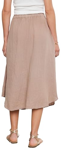 Velvet by Graham & Spencer Women's Nemy Woven Linen Skirt3