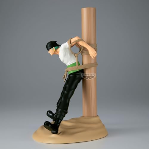 Image of Banpresto Official Licensed One Piece Roronoa Zoro Pirate Hunter Figure Plastic Anime 6.1 inches Multicolor