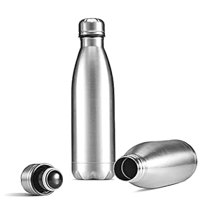 canberry Stainless Steel Double Wall Vacuum Flask Cola Flask Hot & Cold Water Bottle -1000 ml (1 Litre) (Silver)