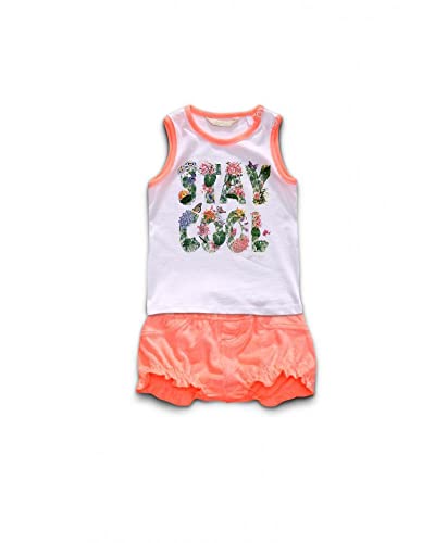 Ensemble Guess Bébé K52G53 avec t-shirt et short blanc pour un look estival et tendance
