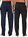 Fruit of the Loom Men's Extended Sizes Jersey Knit Sleep Pant, Black/Navy (2-pack), Large Tall