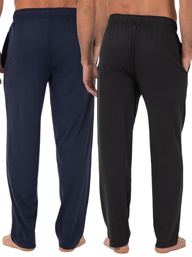 Fruit of the Loom Men's Extended Sizes Jersey Knit Sleep Pajama Lounge Pant (1 & 2 Packs)2