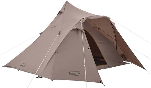 Coleman(コールマン) テント ワイドティピー/3025 キャンプ 防災 組み立て簡単 前室付き 4～5人用 耐水圧2000mm ペグ、ロープ、ハンマー、収納ケース付属 空気循環システム搭載