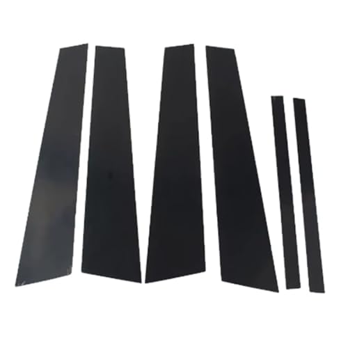 Garniture extérieure noire pour montants Kia Forte look carbone