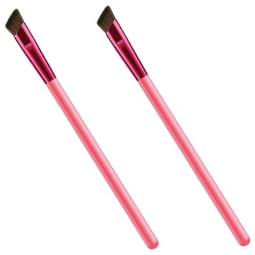 EPIGEIST 2piezas Pinceles De Cejas Angulados Para Mujeres Herramientas De Maquillaje De Ojos Impermeables Larga Duración Multiusos Para Delineado y Relleno De Cejas