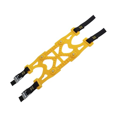 Cadenas de invierno para neumáticos de coche, cadena de nieve antideslizante, equipo ajustable para clima frío al aire libre para pista de hielo, lodo resbaladizo, pistas de de suelo