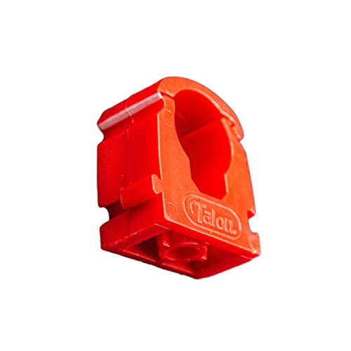 TALON TS22RED/20 TS Single Hinged Pipe Clip, RED