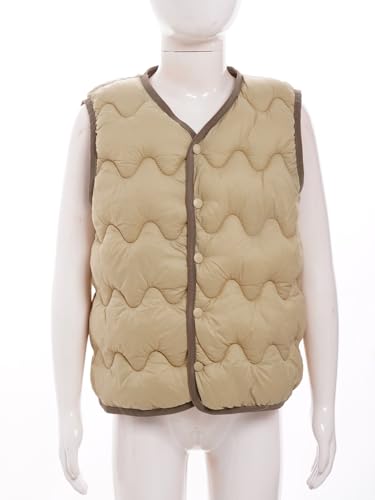 Kids Boys Girls Casual Puffer Down Vest Jacket Coat Gilets Windproof Water-Resistant Waistcoat Outwear3