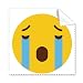 Cry Cute Online Chat Face Cartoon Cleaning Cloth Phone Screen Glasses Cleaner 5pcs