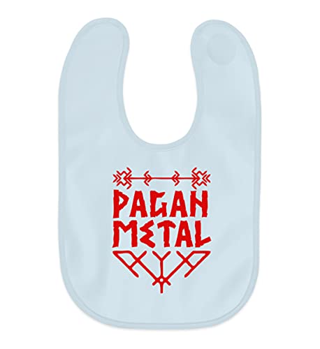 Bavoir bébé métal Pagan rouge Asatru Viking en coton taille unique