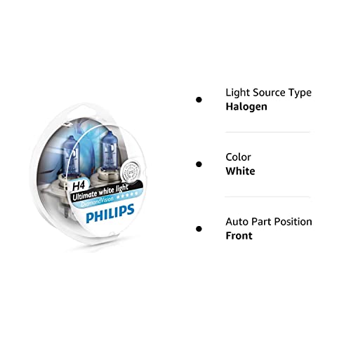 Philips Diamond Vision H4 Upgrade Car Headlight Bulbs 5000K 12342Dvs2 (Pair) #TOP4