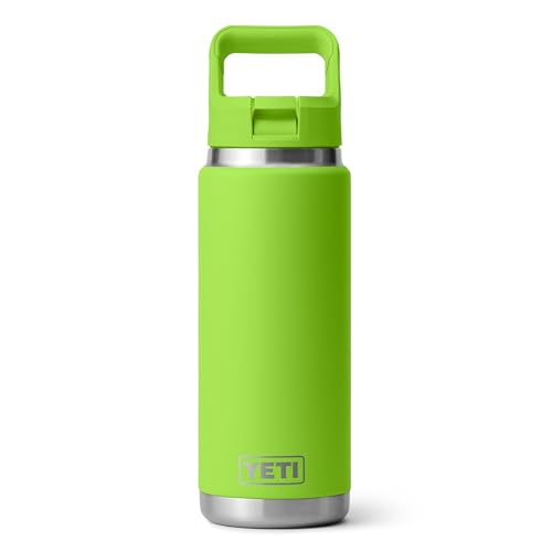 YETI Rambler 769 ml (26 oz) - Bouteille avec couvercle à sangle de couleur assortie - Venom
