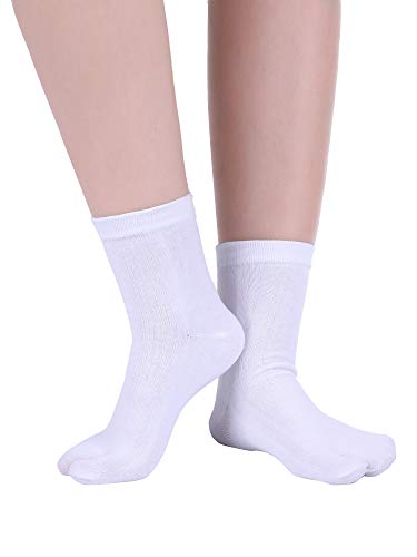 Geyoga 6 Pairs Flip Flop Socks Tabi Split Toe Socks Elastic Cotton for Men Women4