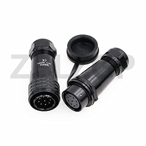 Conector aviación 9 pin M20 impermeable para televisión solar 4