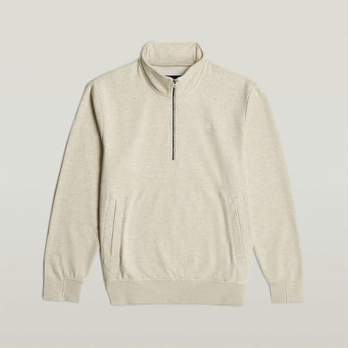 Miniatura 4 de G-Star Para Hombre Sudadera Nifous Half Zip, Multicolor Whitebait Htr D26305-D566-6030 , Xl